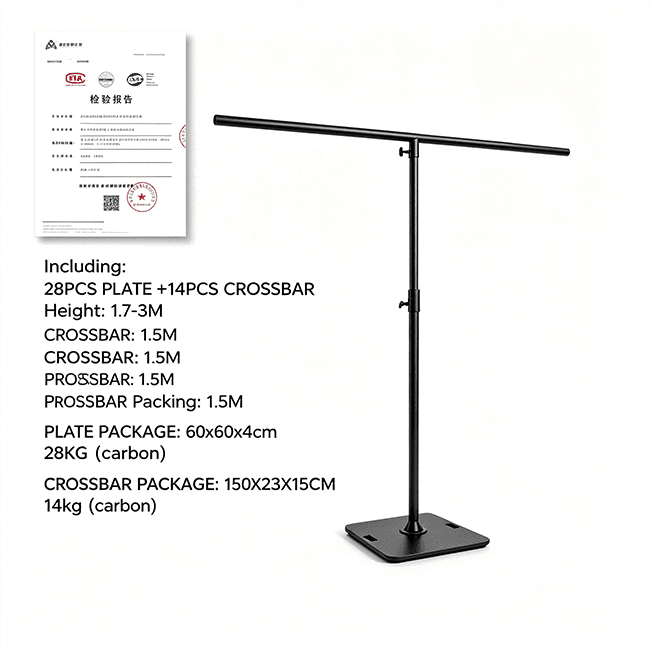 Adjustable Mobile Cheap Price Iron Light Stand High Loading 50kg for Wedding Decor Stage Light Lifting Tower